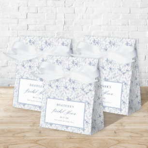 Ballotins Vintage Floral Bleu Baby Shower 