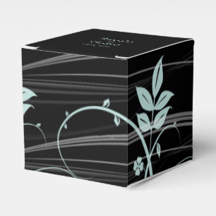 Ballotins Vintage Floral Trim Wedding Favor Box