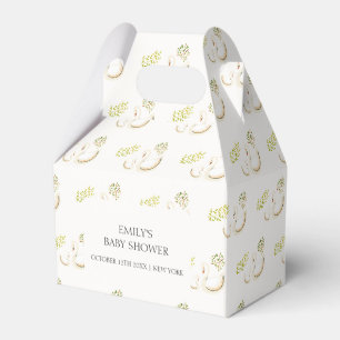 Ballotins Vintage Floral verdure Baby shower cygne