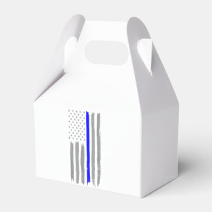 Ballotins Vintage Ligne Bleue Mince Chemise Police Support U