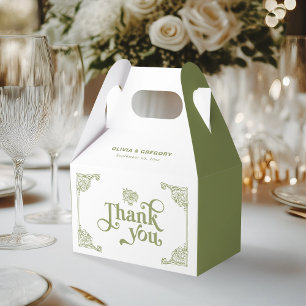 Ballotins Vintage Olive Green Antique Frame Merci