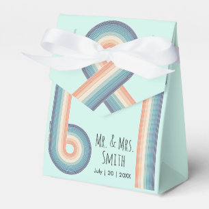 Ballotins Vintage Retro Stripes Mariage Favor Box