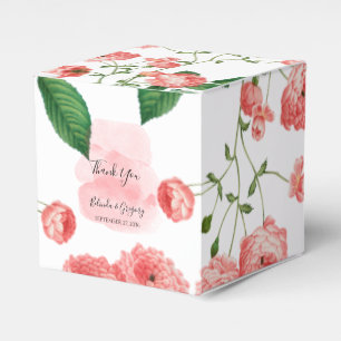 Ballotins Vintage Rose rose fleuri Mariage botanique