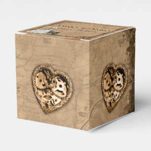 Ballotins Vintage Steampunk Mariage Mariage Favor Box