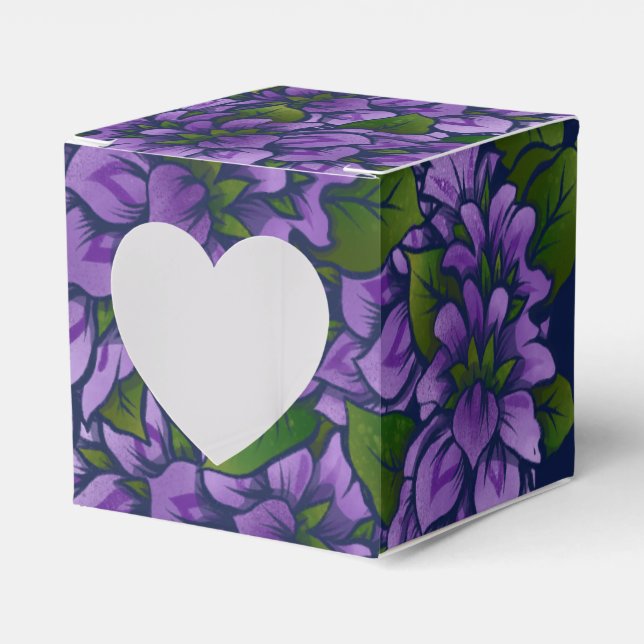 Ballotins Violet été Floral Art Lilac Jardinage Motif (Verso)