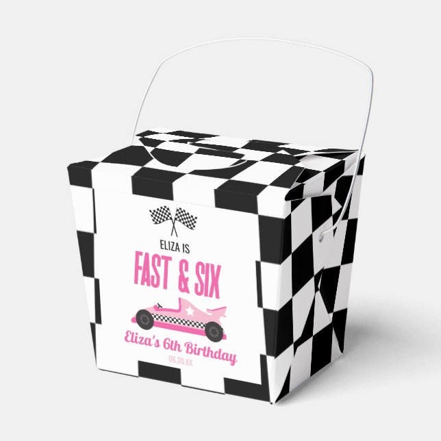 Ballotins Voiture Fast & Six Pink Race 6e fête d'anniversair (Verso)