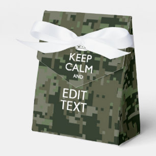Ballotins Votre propre texte Camo numérique Woodland Gardez 