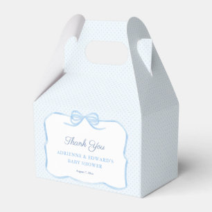 Ballotins Watercolor Blue Bow Bow Baby shower Party