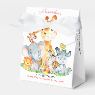 Ballotins Watercolor Cute Safari Jungle Girl Birthday