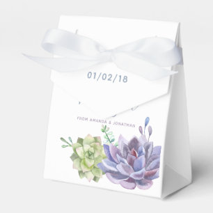 Ballotins Watercolor Desert Cactus Succulents Mariage