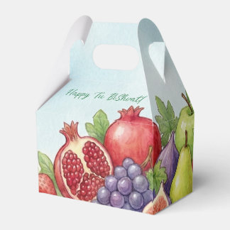 Ballotins Watercolor Fruit Abundance, Tu Bishvat Background