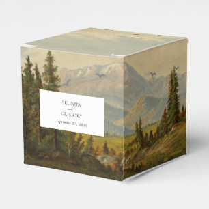 Ballotins Watercolor Pine Tree Forest Mounts Mariage