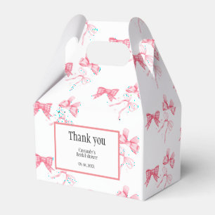 Ballotins Watercolor Pink Bow Bachelorte Party