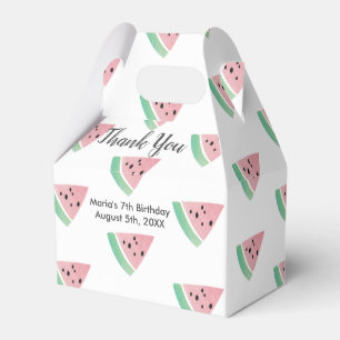 Ballotins Watercolor Watermelon Slice Motif de fête d'annive