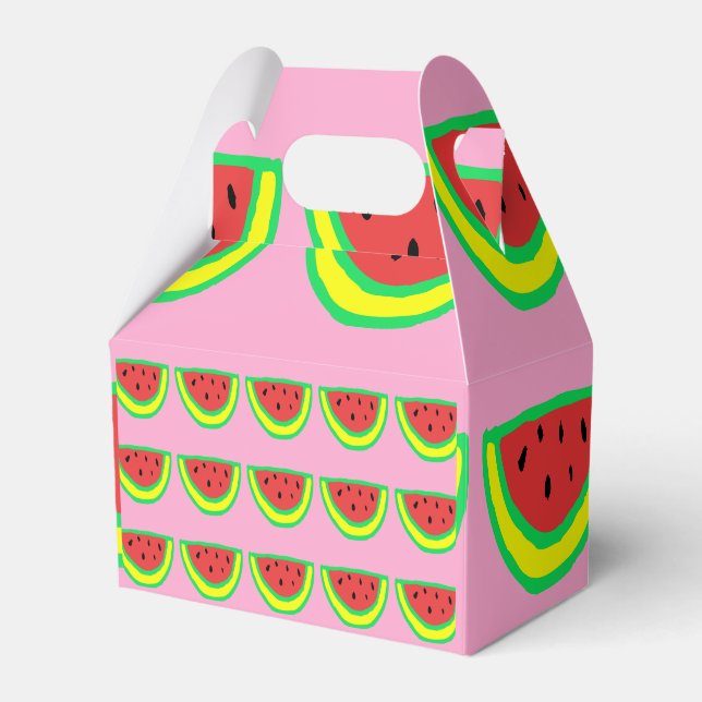 Ballotins Watermelon Motif Anniversaire Baby showers rose (Verso)
