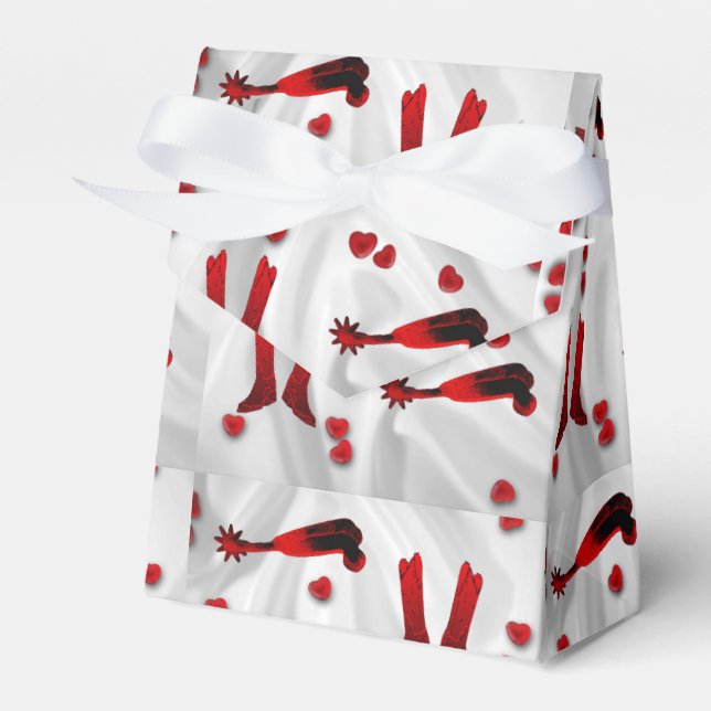 Ballotins Western Party Favoriser Ou Boîte Cadeau Western Ma (Verso)