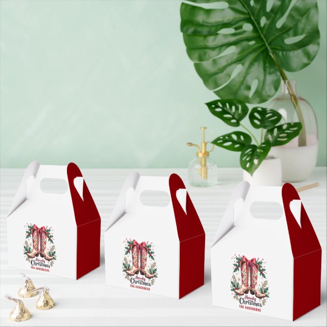 Ballotins Western Theme Howdy Christmas Cowgirl Boots (Multiple)