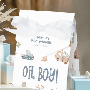 Ballotins Whimsical Oh Boy Aquarelle Doodle Baby shower