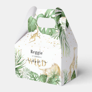 Ballotins Wild One Jungle Green & Gold 1er anniversaire fête