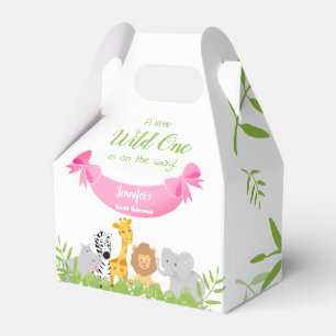 Ballotins Wild One Safari Animaux Baby shower fille Ballotin