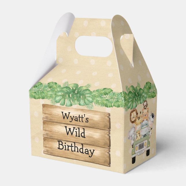 Ballotins Wild Un Anniversaire Safari Ballotin animal (Verso)