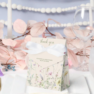 Ballotins Wildflower Couples Baby Shower Green Font Tent