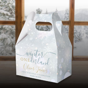 Ballotins Winter Onederland 1er Anniversaire Bleu Et Or