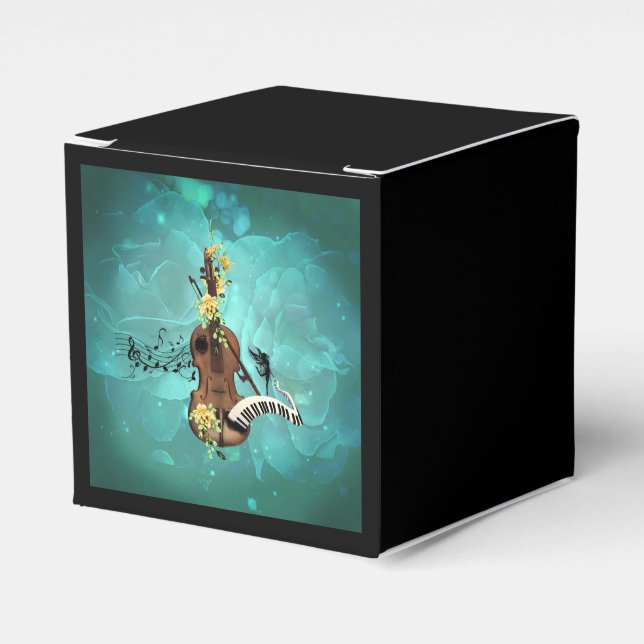 Ballotins Wondeful violin with piano and flowers (Verso)