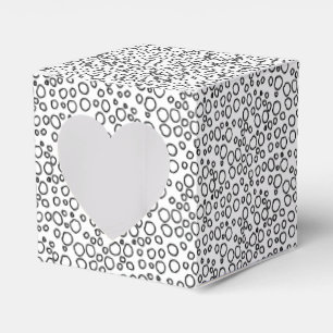 Ballotins Xmas minimaliste mignon noir bulles cercles blancs