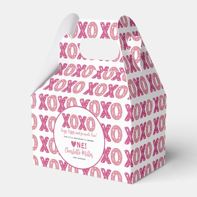 Ballotins XOXO Hugs & Kisses Saint Valentin 1er anniversaire (Verso)