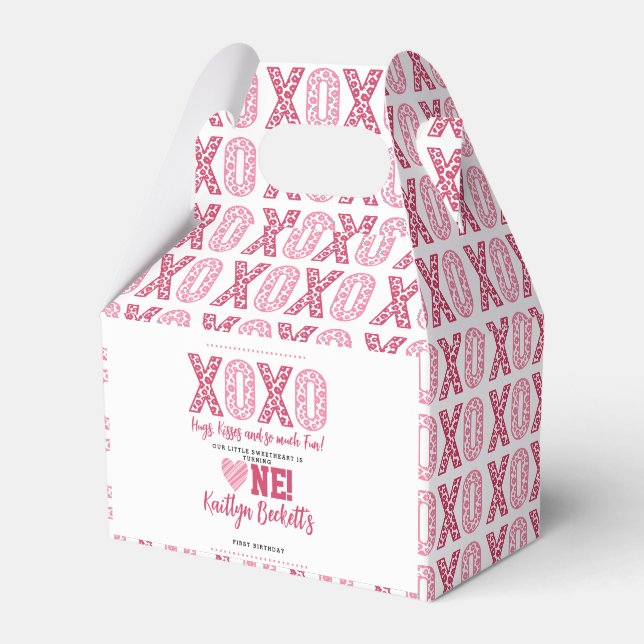 Ballotins XOXO Hugs & Kisses Saint Valentin 1er anniversaire (Verso)
