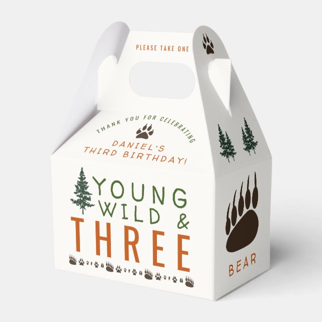 Ballotins Young Wild et Three Forest Ballotin d'anniversaire (Verso)