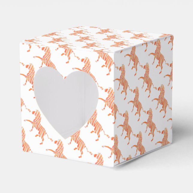 Ballotins Zebra Orange et Silhouette blanche (Verso)