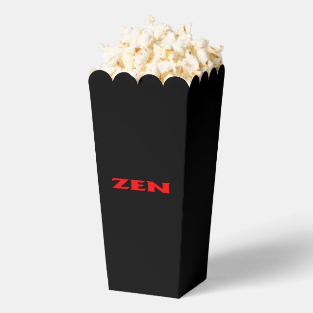 Ballotins Zen rouge noir boîtes pop-corn (Sauté)