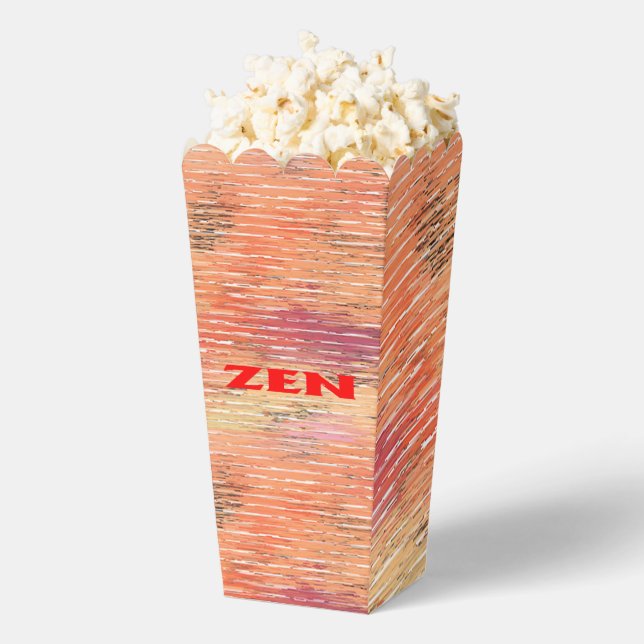 Ballotins Zen rouge roseaux boîtes à pop-corn (Sauté)
