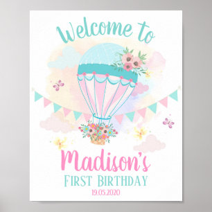 Ballotte à air chaud 1er anniversaire affiche de b