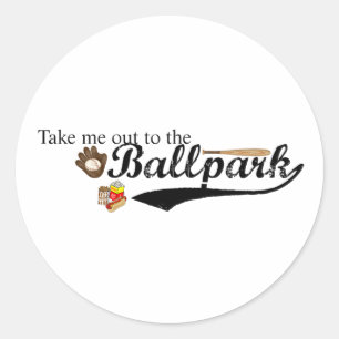 Ballpark Classic Round Sticker