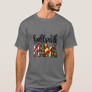 Ballpark Mom Mama Baseball Softball Mother's Day T-Shirt