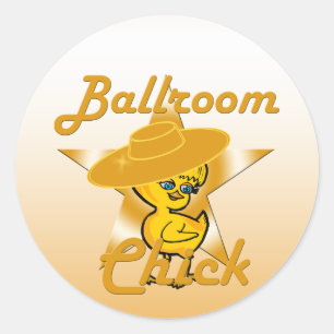 Ballroom Chick #10 Classic Round Sticker