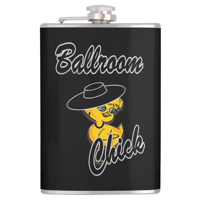 Ballroom Chick #4 Hip Flask (Front)