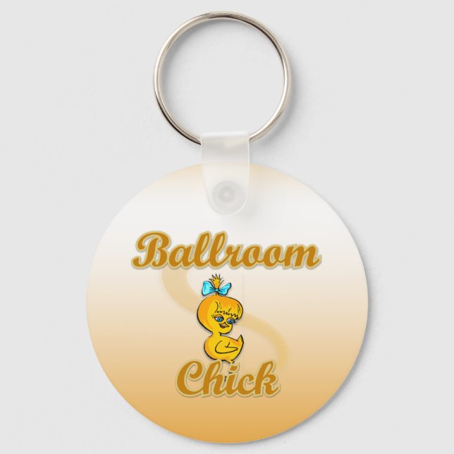 Ballroom Chick Keychain (Front)