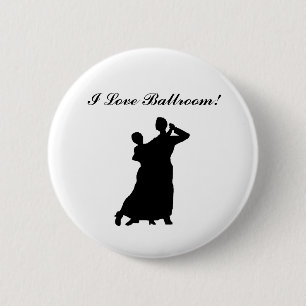 "Ballroom Couple" Personalized Button