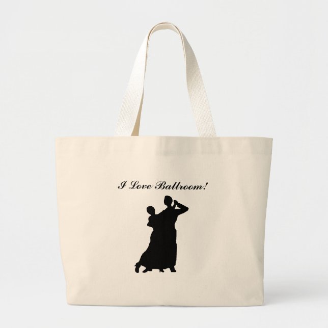"Ballroom Couple" Personalized Tote Bag (Front)