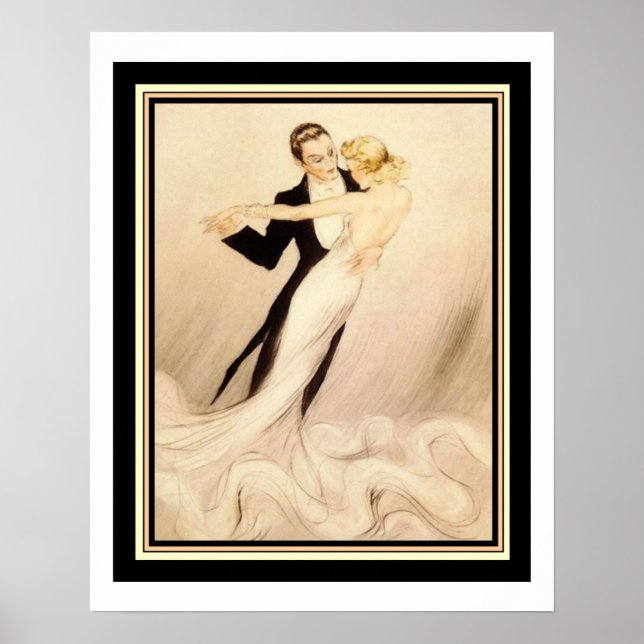 "Ballroom Dance" 16 x 20 Art Déco Imprimer (Devant)
