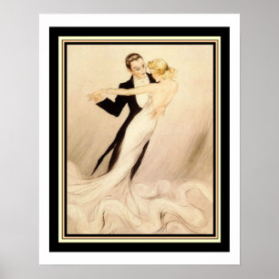 "Ballroom Dance"  16 x 20 Art Deco Print
