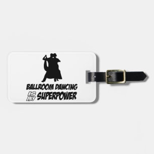 ballroom dance luggage tag
