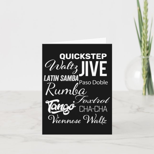Ballroom Dancer Pun Gift  Card (Front)
