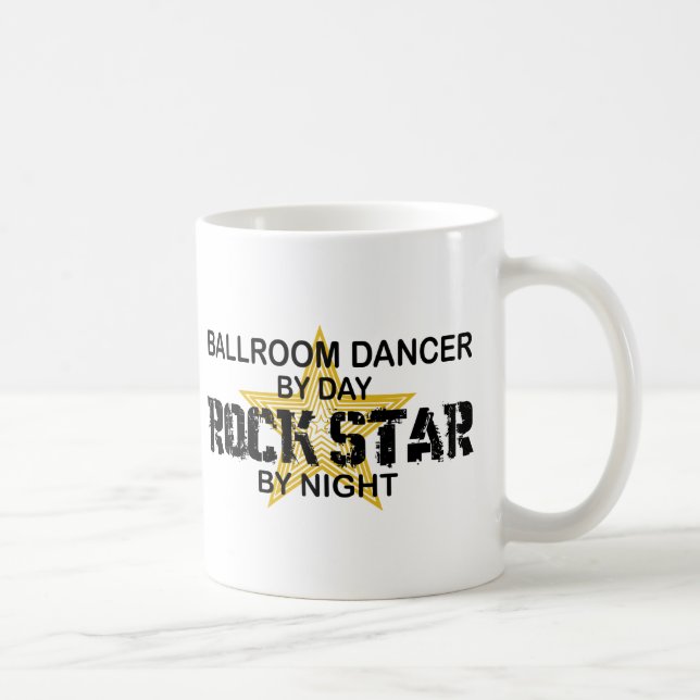 Ballroom Dancer Rock Star by Night Coffee Mug (Right)