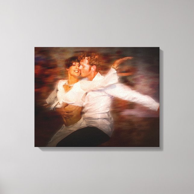 Ballroom dancers canvas print (Front)
