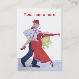 ballroom dancing business card